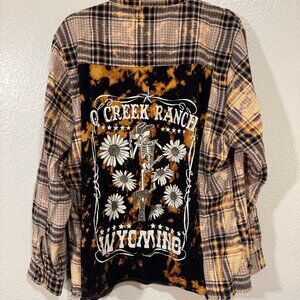 la la land creative co | bleached flannel with patchwork back | L